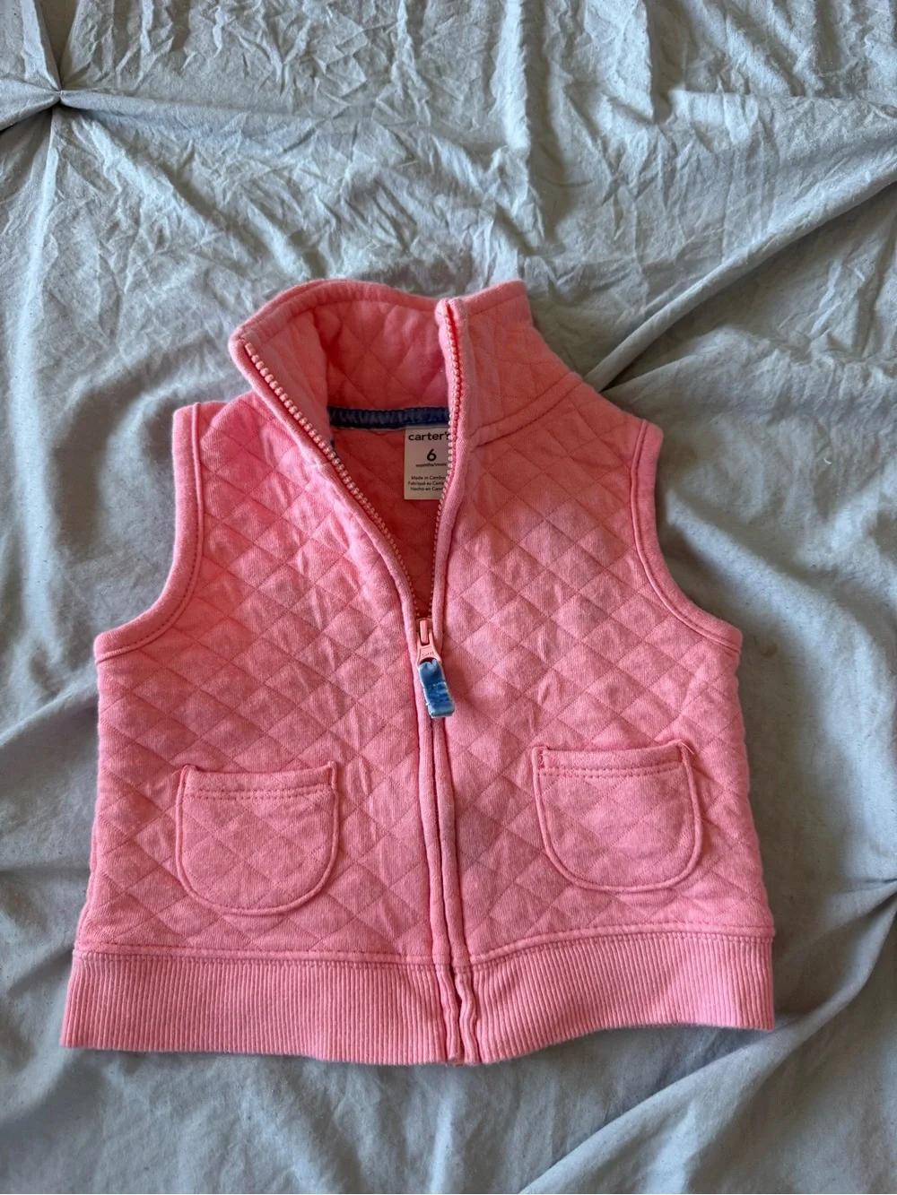Carter's Pink Quilted Baby Vest